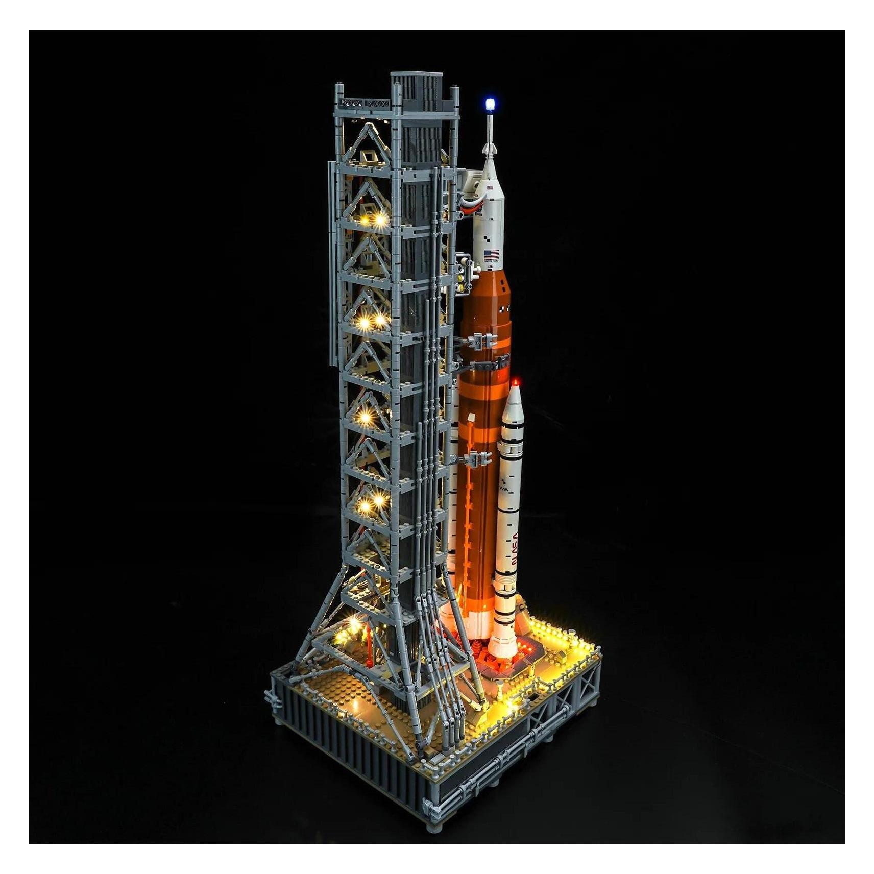 BrickBling LED Licht Set für LEGO NASA: Artemis Startrampe (10341) inkl. Fernbedienung (P66102)