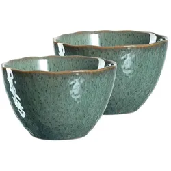 Leonardo MATERA Keramikschale 15,3 cm grün 2er Set