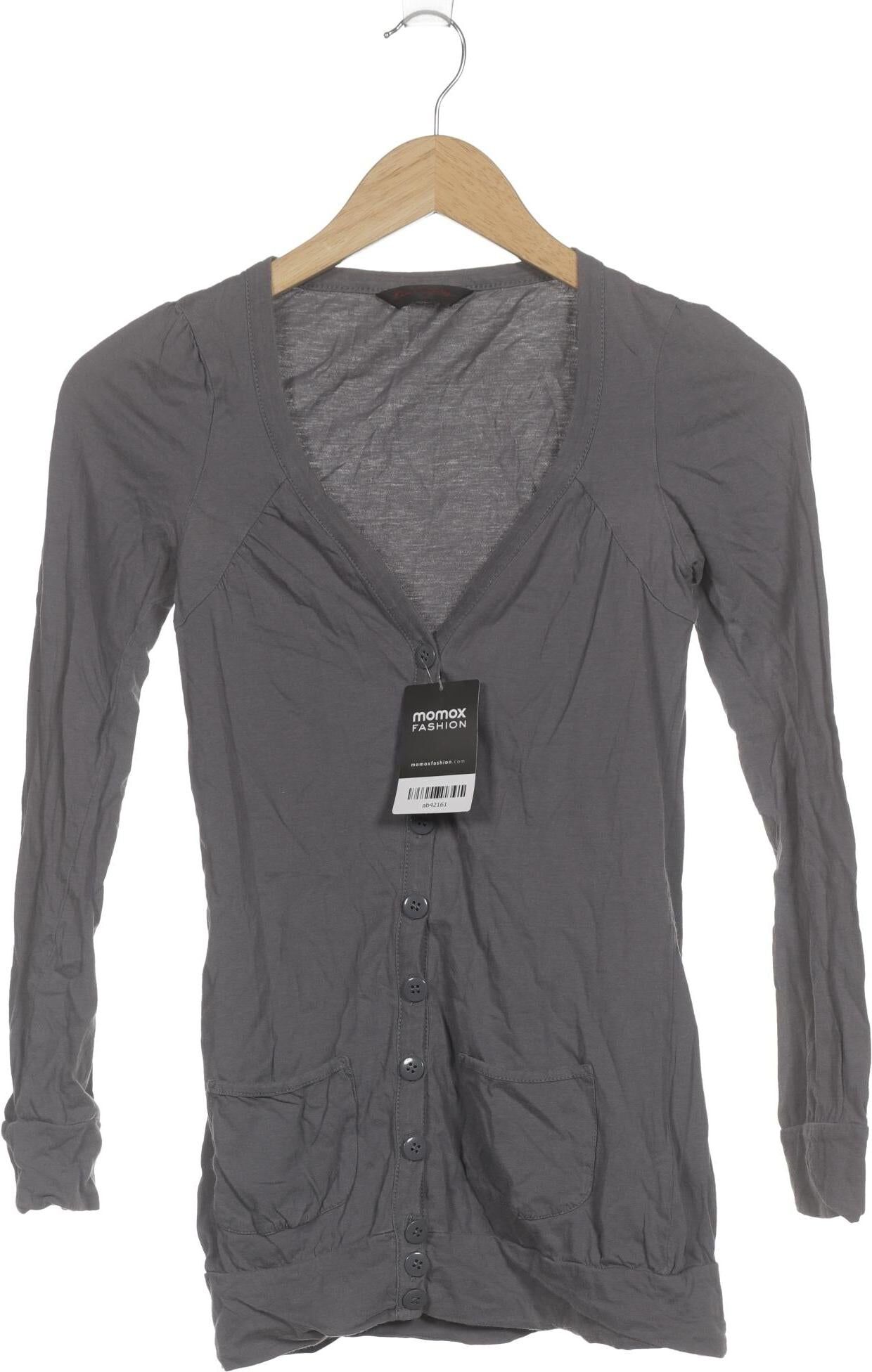 Miss Selfridge Damen Strickjacke, Grau, Gr. EU 34, Baumwolle - Second Hand