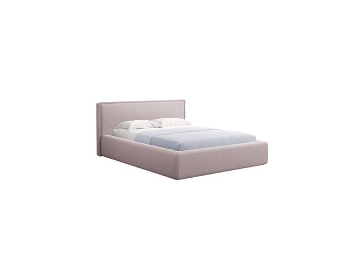 Design Polsterbett „Tena“ mit Ablagefach, Strukturstoff Rosa chosen by Bloomingloft