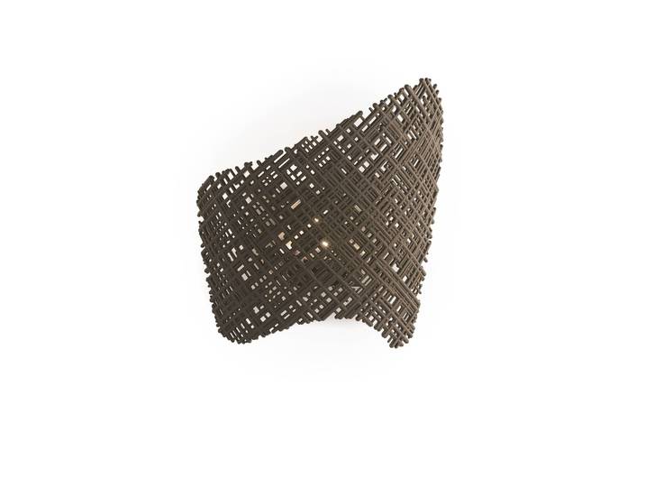 Design wandlamp Tea Applique, alu / grijs / zink, Woon-/ Eetkamer, Kunststof, Design, Wandlamp design