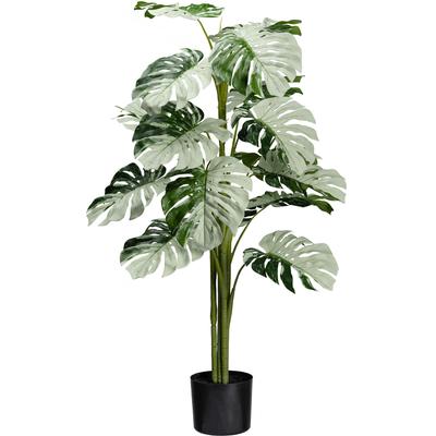 Künstliche Zimmerpflanze CREATIV GREEN "Monstera Variegata Halfmoon", grün, H:115cm, Kunstpflanzen, Künstliche Zimmerpflanze, mit außergewöhnlichem Blattwerk