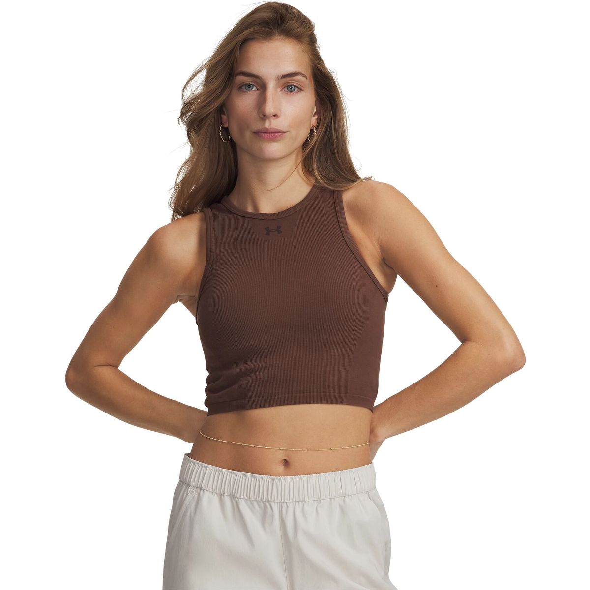 Under Armour Seamless Cotton Hand Tank brown kona brown (230) L 6011132-230-LG