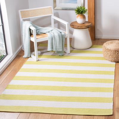 SAFAVIEH Handmade Montauk Caspian Stripe Cotton Flatweave Rug