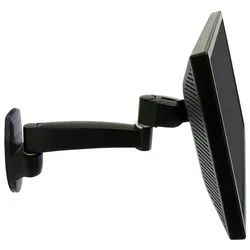 Ergotron 200 Series Wall Mount Arm (Wand, 24", 29 kg), Monitor Halterung, Schwarz