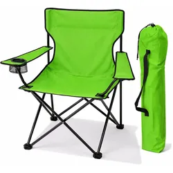 Mojawo Anglersessel mit Getränkehalter und Tasche Lime