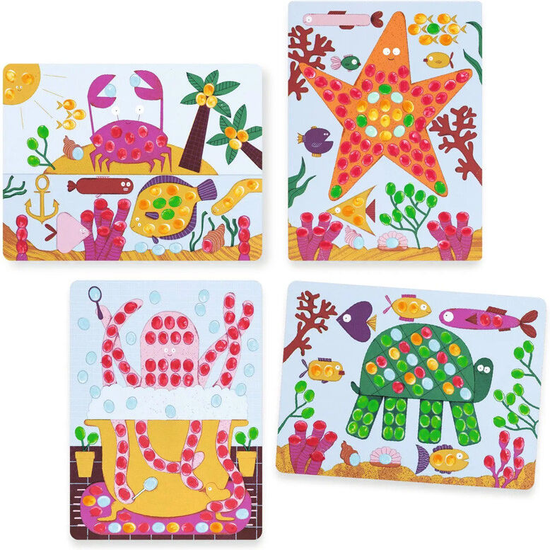 Peinture à doigts doigts Pois et Poissons - Djeco