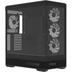 AeroCool P500B Digi-BK-v1 Black (ATX, mATX, Mini-ITX), PC Gehäuse, Schwarz