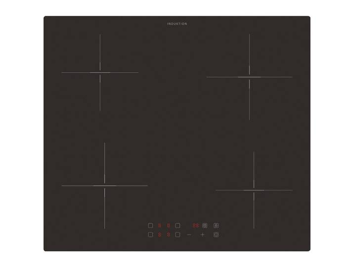 Oranier Induktionskochfeld, Schwarz, Glas, 59x5.5x52 cm, Kindersicherung, Hauptschalter, Wischschutzfunktion, Küchen, Küchenelektrogeräte, Kochfelder, Induktionskochfelder