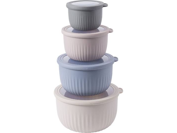 Aufbewahrungsbox Lara taupe / blau Polypropylen B 22.5 cm H 12.9 cm