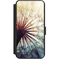 Nivocase Klapphülle für Samsung Galaxy S24+ Handyhülle aus Kunst Leder NIVOflip schwarz Blumen Fotografie (Samsung Galaxy S24+), Smartphone Hülle, Schwarz