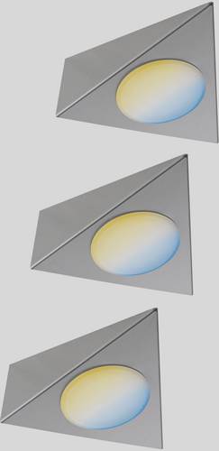 Paulmann CC Start Trigo Unterbauleuchte 3er Set 2.10W Warmweiß Nickel