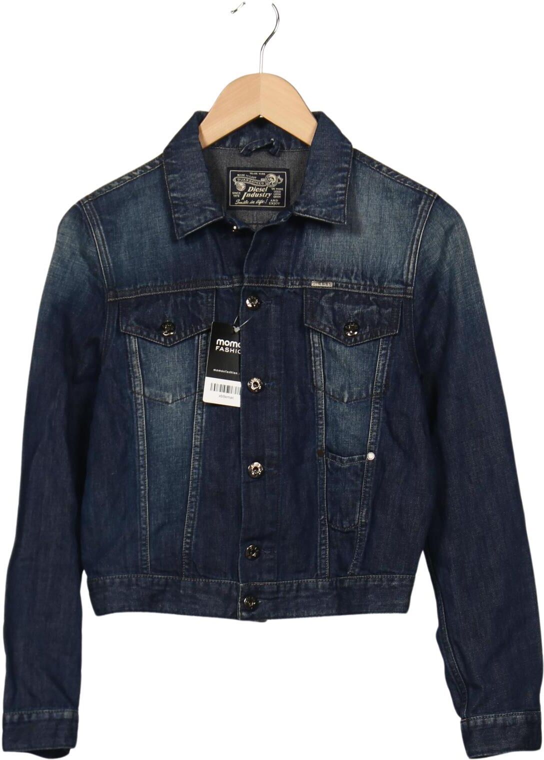 Diesel Damen Jacke, Blau, Gr. XS, Baumwolle / Leinen - Second Hand