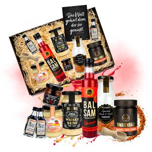 Altenburger Geschenkset Präsentkorb für Feinschmecker, mit Senf und Feinkost, 10-teilig
