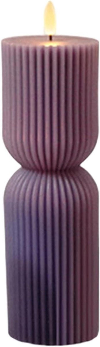 Vlamloze Kaars - Elektronische Decoratie - Sfeervolle Verlichting - Wit - Hoogte: 23 cm