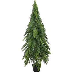 Kunstpflanze Fichten- pyramidenbaum Grün/Braun