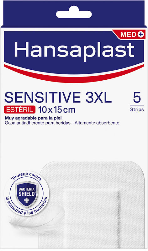 Hansaplast Pansements Hp Sensitive 3XL 10 x 15 cm 5 u