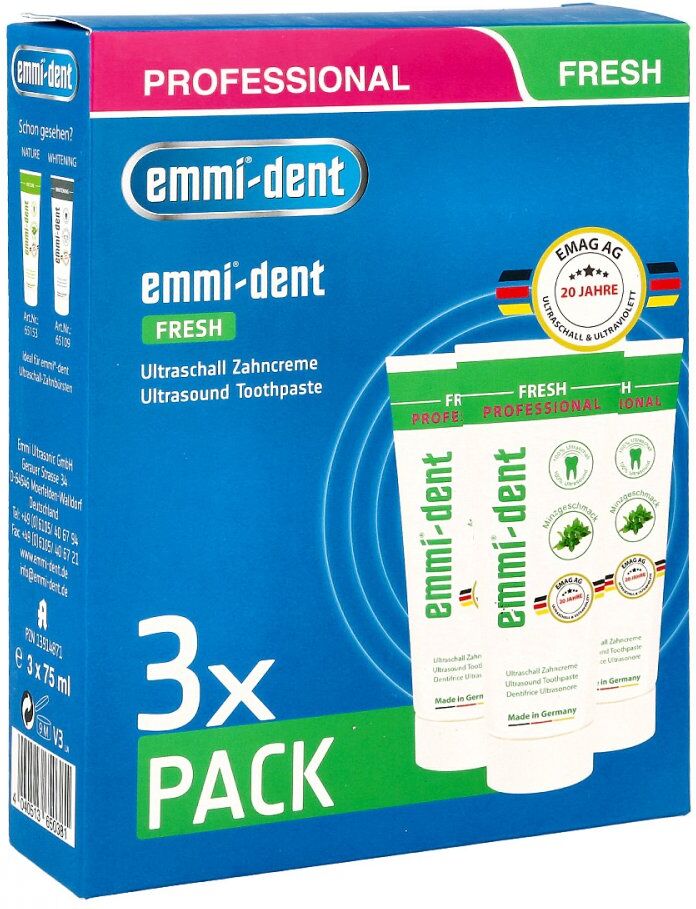 Emmi-dent Ultraschall Zahncreme fresh Set 3stk