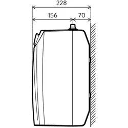 Druckloser Warmwasserspeicher S5-O/S5-U, 5 Liter (Ausführung: Clage S5-O Obertisch)