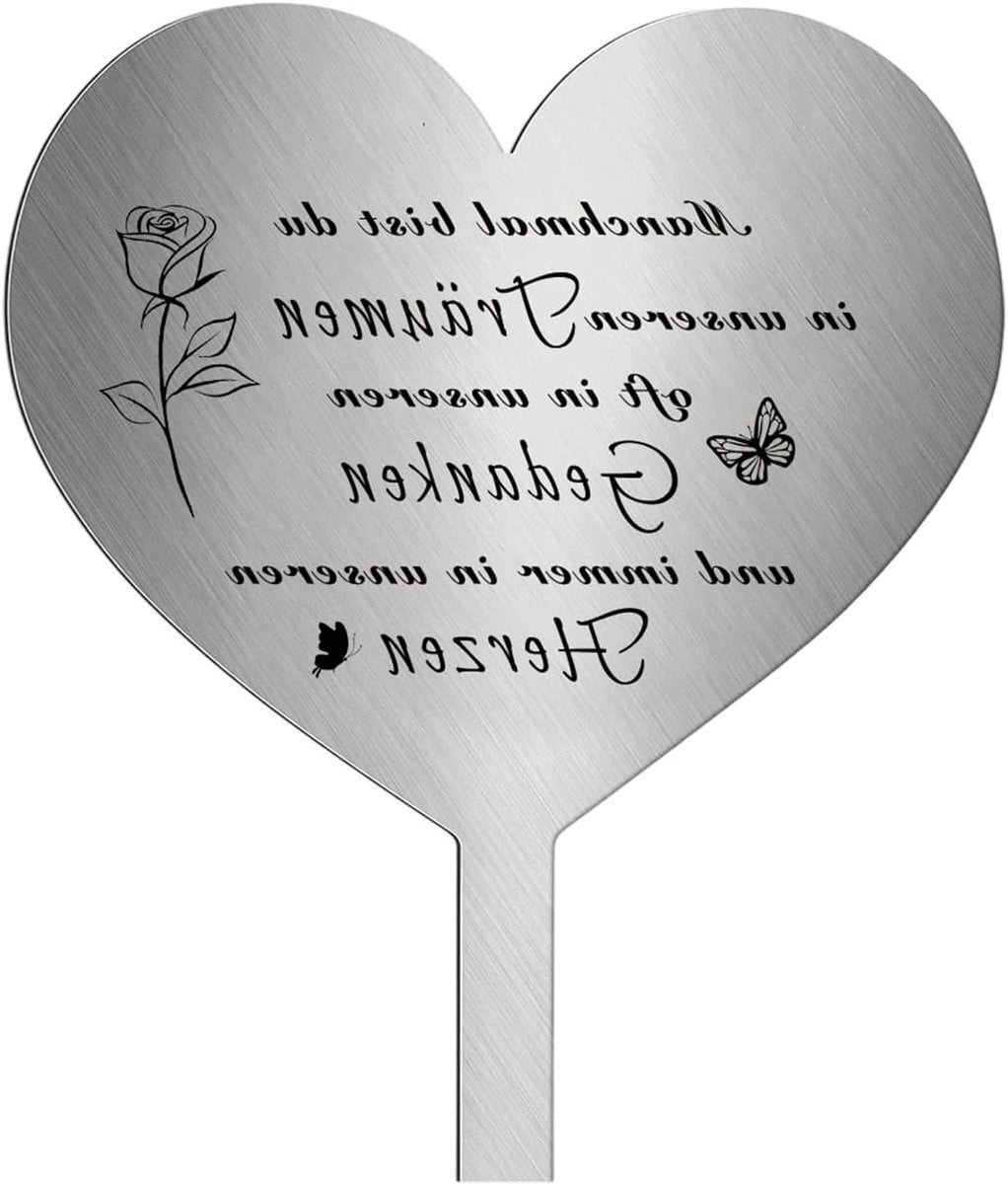 RVS Hartvormige Grave Cutter voor Weerbestendige Persoonlijke Decoratie