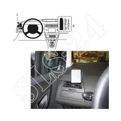BRODIT 803579 ProClip Halterung - Citroen C4 2005 - 2010 GPS / KFZ / PDA Halter