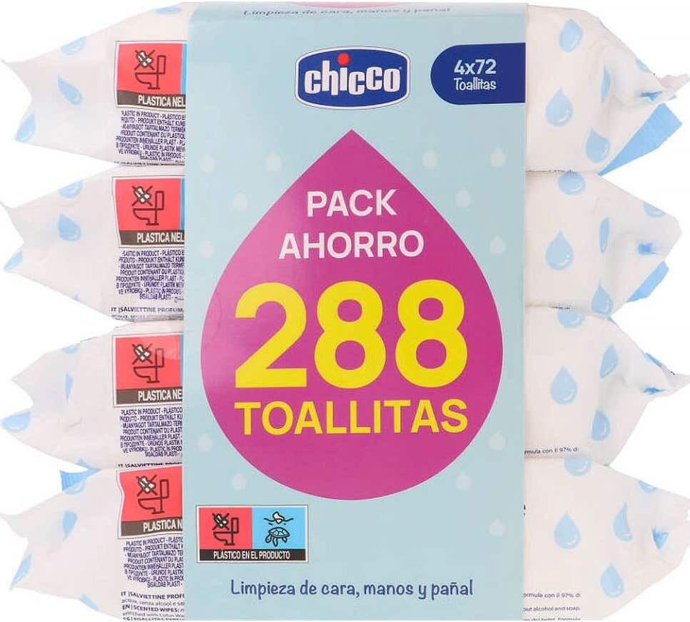 Chicco Pack Toallitas 4x72uds