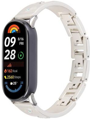 Inspired Deals Diamond Quick Release Metal Watch Band Adjustable Chain Bracelet Strap For Smartwatches starlight