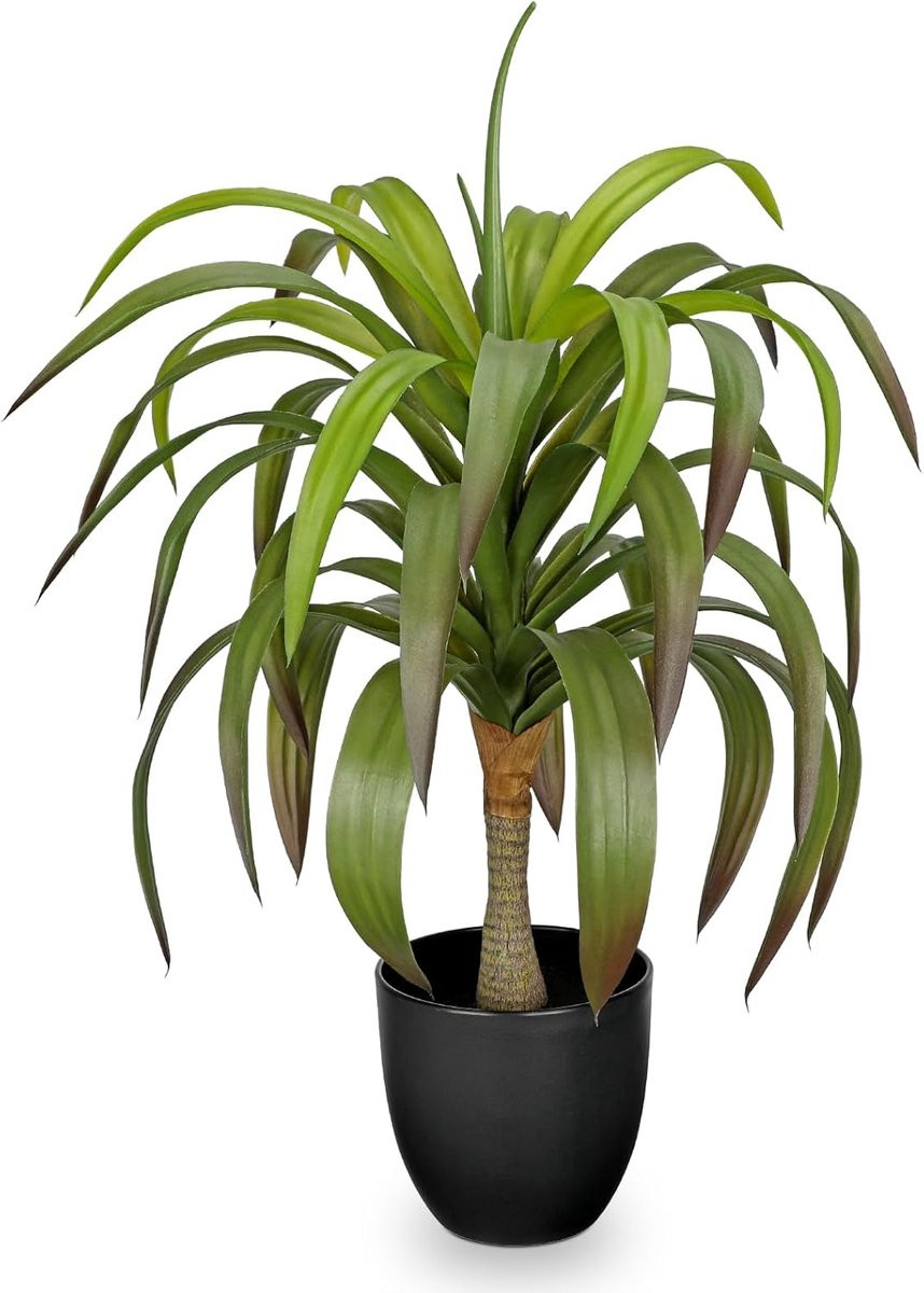 Realistische kunstmatige agave in pot voor binnen en buiten decoratie