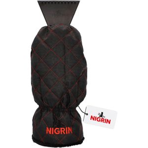 Nigrin Eiskratzer 742606, Performance, schwarz, 29 x 19 cm, mit Handschuh