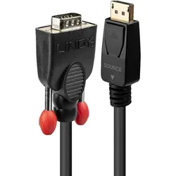 Lindy 41941 Videokabel-Adapter 1 m DisplayPort VGA (D-Sub) Schwarz