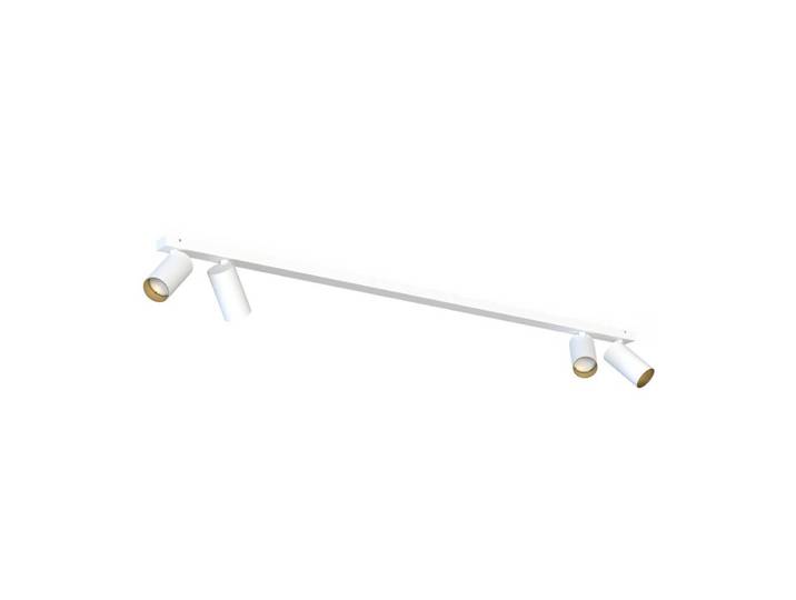 Opbouwspot Mono wit met goud Lyora - 7776