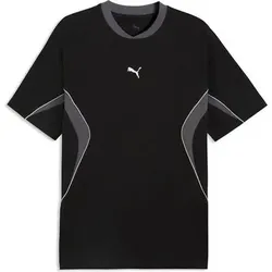 Puma Herren Freizeit / Mode Sommer GJ T-Shirts / Tanks T-Shirts/Tanks ku.Arm He/Uni PUMA SPORT Relaxed Blocking Tee, Größe XL in Schwarz Schwarz