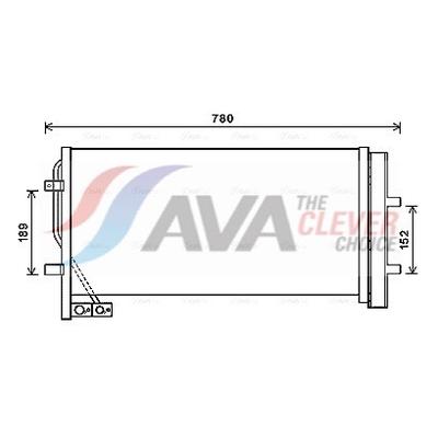 AVA CLEVER CHOICE Kondensator, Klimaanlage ai5382d für Audi