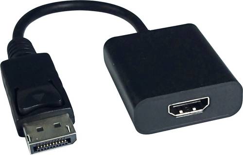 Value DisplayPort / HDMI Adapterkabel DisplayPort Stecker, HDMI-A Buchse 0.15 m Schwarz 12.99.3162 DisplayPort-Kabel