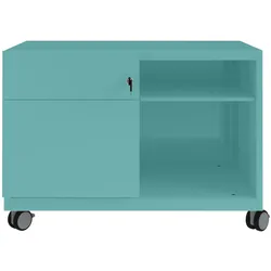 Caddy NoteTM | Schubladen und Ziehgriff links - 659 aquamarin