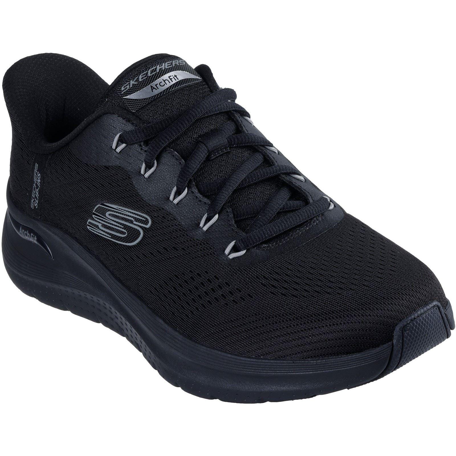 Skechers Arch Fit 2.0 Lestur Textiel Heren Zwarte Sneakers