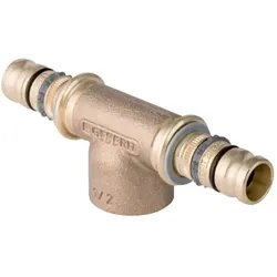 Geberit Mepla T-Stück 602360005 Ø 20xRp 1/2x20mm, Rotguss, IG