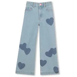 Billieblush für Mädchen. U21877 Jeans Herz blau (5Y= 108cm), Lässig, Baumwolle, Denim, Kinderbekleidung