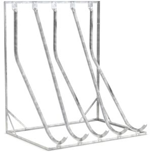 WSM Fahrradständer SF 5, freistehend, Schräghochparker, Breite 175cm, für 5 Fahrräder