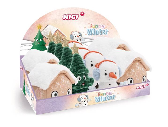 Nici Plüschfigur Nici 62407 Sortiment Plüschfigur FUNNY WINTER 15cm 12 St. im