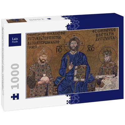 Lais Puzzle Byzantinischer Mosaizist um 1020 - Thronender und segnender Christus zwischen Kaiser und Kaiserin 1000 Teile