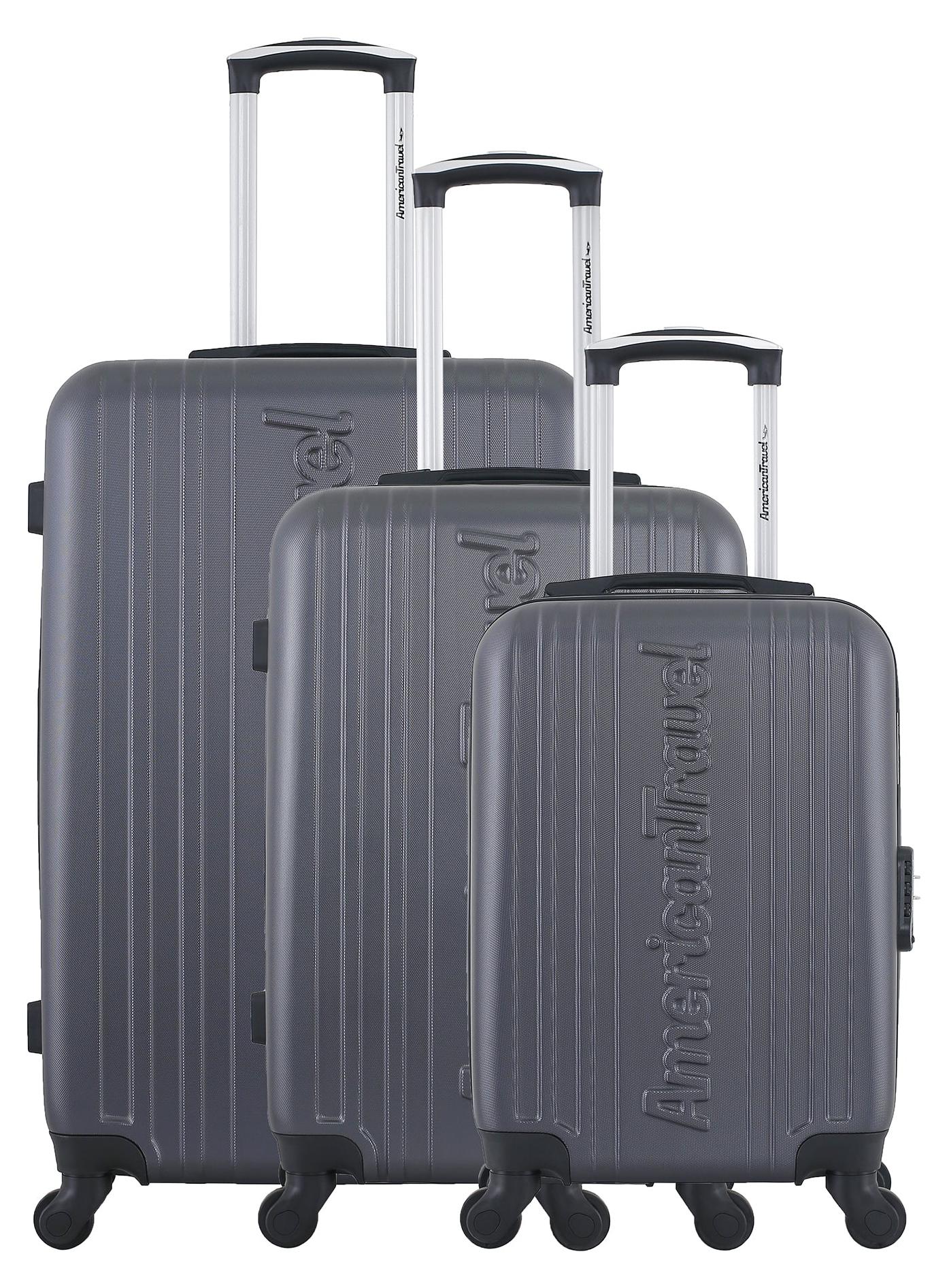 AMERICAN TRAVEL - 3er-Kofferset SPRINGFIELD-A, 70 cm, 4 Rollen