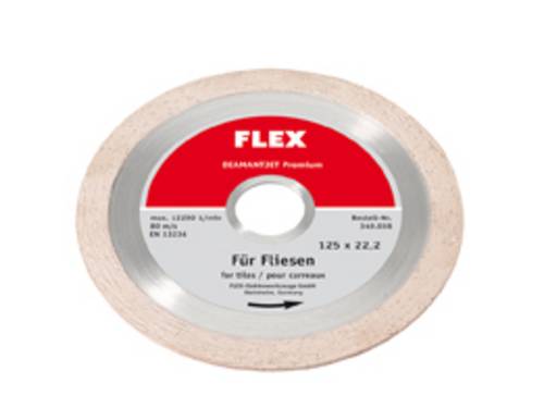 Flex 349038 Diamanttrennscheibe Durchmesser 125mm Bohrungs-Ø 22.2mm Fliesen, Marmor, Granit 1St.