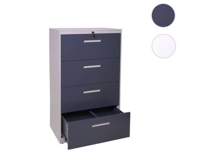 Armoire à dossiers suspendus HWC-A10 armoire à dossiers armoire de burea A4 verrouillable ~ 103x76x