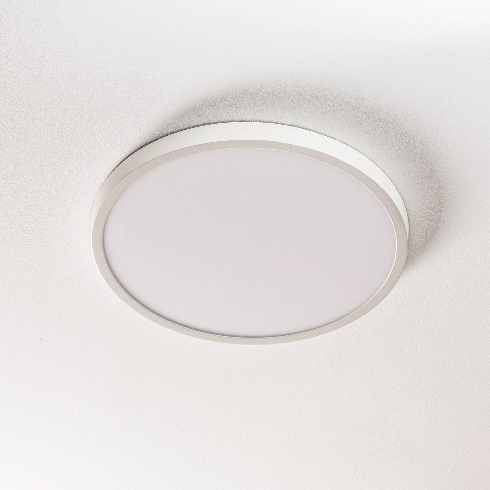Orion LED Ceiling Light Lero, dimmable, White / opal, Living / Dining Room, Aluminium, Modern, Ceiling Light