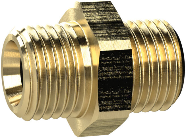 Riegler Nipple double filetage, cylindrique, G 1 1/4 m, G 1/2 m, SW 50, MS (MS25211412)