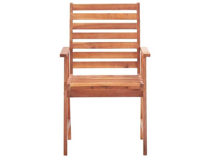 Chaises à manger d'extérieur - - Lot de 2 - Composition : 2 chaises - bois d'acacia massif - 56x62x92 cm - Avec accoudoirs dv