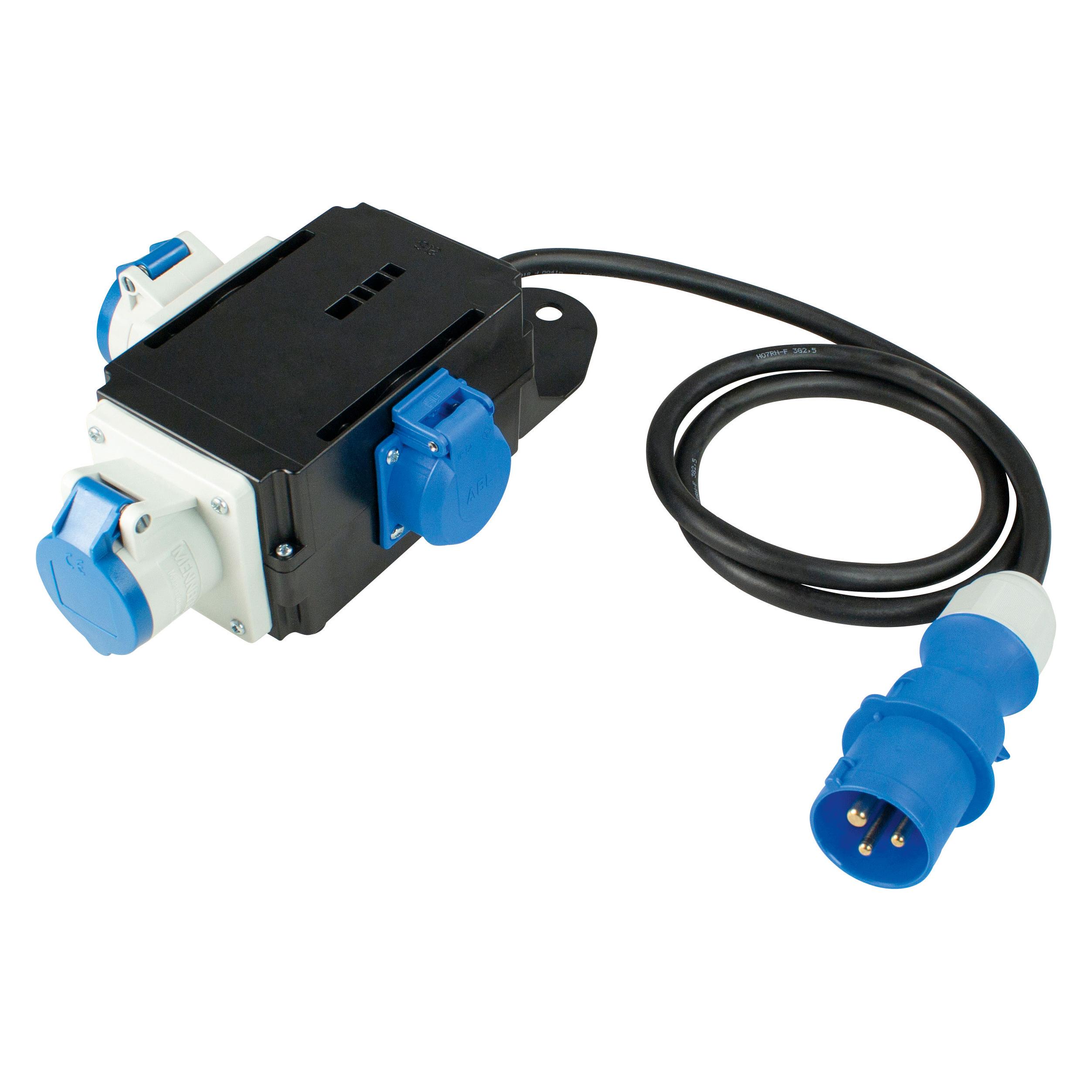 As - Schwabe Mobiler CEE Stromverteiler (3x, CEE 7/3, CEE 7/4) (60496)