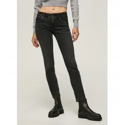 Pepe Jeans für Damen. PL204165VS1 Jeans New Brooke Schwarz (24/32), Lässig, Bio-Baumwolle, Nachhaltig