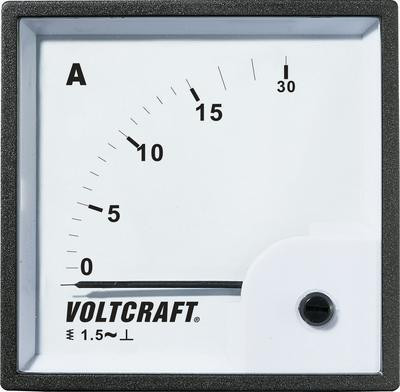 Voltcraft AM-72X72/15A Analoog inbouwmeetinstrument 15A Roterend ijzer
